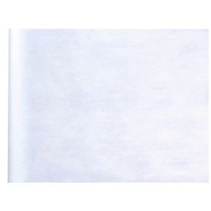 Bruiloft feest tafelloper op rol - wit - 30 cm x 10 m - non woven polyester