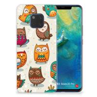 Huawei Mate 20 Pro | TPU Hoesje | Vrolijke Uilen