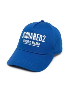 DSQUARED2 KIDS casquette à logo imprimé - Bleu