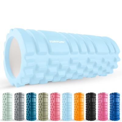 Tunturi Yoga Grid Foam Roller 33 cm | Ø 13 cm | licht blauw