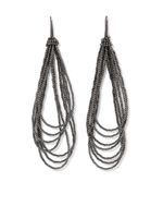 Brunello Cucinelli boucles d'oreilles à ornements métalliques - Noir