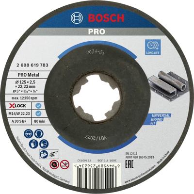 Bosch Accessories Standard for Metal 2608619783 Doorslijpschijf gebogen 125 mm 1 stuk(s) Metaal