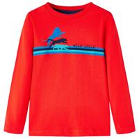 VidaXL Kindershirt met lange mouwen 104 rood