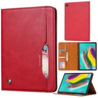 Knead huidtextuur horizontaal Flip lederen case voor Galaxy tab A 8 0 (2019) T290/T295 met foto frame & houder & kaartsleuven & portemonnee (rood)