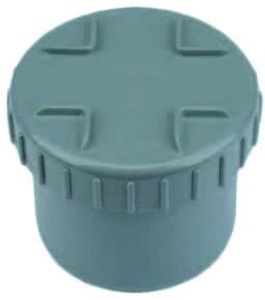 Wavin PVC Eindstuk 75mm met Schroefdeksel - Duurzame Waterdichte Vijverafsluiter