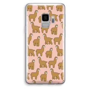 Alpacas: Samsung Galaxy S9 Transparant Hoesje