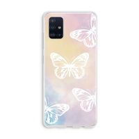 White butterfly: Galaxy A51 4G Transparant Hoesje