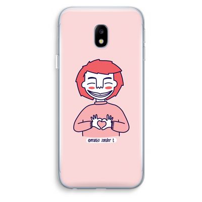 Hartje: Samsung Galaxy J3 (2017) Transparant Hoesje