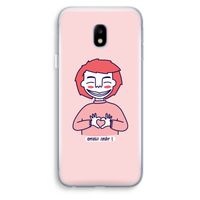Hartje: Samsung Galaxy J3 (2017) Transparant Hoesje