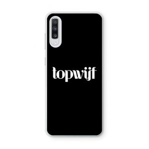 Topwijf Zwart: Samsung Galaxy A70 Transparant Hoesje