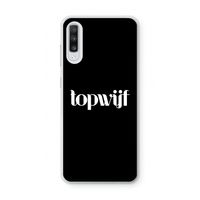 Topwijf Zwart: Samsung Galaxy A70 Transparant Hoesje Topwijf Zwart: Samsung Galaxy A70 Transparant Hoesje