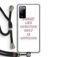 Christian Grey: Samsung Galaxy S20 FE / S20 FE 5G Transparant Hoesje met koord