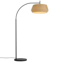 Beige vloerlamp met vloerschakelaar E27 fitting en stoffen kap Nordlux Dicte - thumbnail