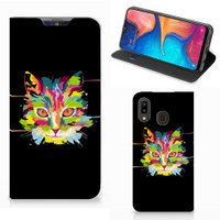 Samsung Galaxy A30 Magnet Case Cat Color - thumbnail
