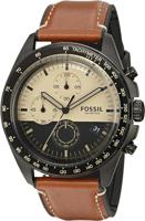 Horlogeband Fossil CH3065 Leder Bruin 22mm