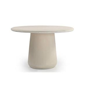 Giga Meubel - Eettafel Romy Rond 120cm Beige - MDF|Beton Ciré