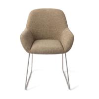 Jesper Home Kushi eetkamerstoel Moss Meadow slide steel