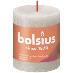 Bolsius Rustiko Shine kaars Cylinder Grijs 1 stuk(s)