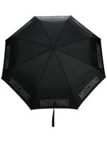 Moschino logo-print compact umbrella - Noir - thumbnail