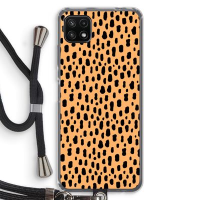 Panter: Samsung Galaxy A22 5G Transparant Hoesje met koord