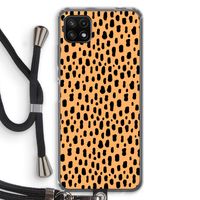Panter: Samsung Galaxy A22 5G Transparant Hoesje met koord