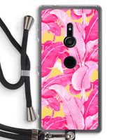 Pink Banana: Sony Xperia XZ2 Transparant Hoesje met koord