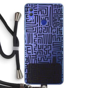 Moroccan Print: Honor Note 10 Transparant Hoesje met koord