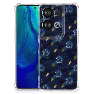 Doorzichtige Silicone Hoesje voor OPPO Reno8 Voetbal