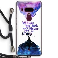 Stars quote: HTC U12+ Transparant Hoesje met koord