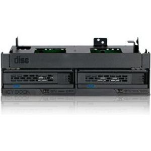 Icy Dock MB732SPO-B 2x2,5 SATA mobile rack+ Ultra Slim ODD voor extern 5,25