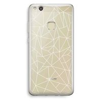 Geometrische lijnen wit: Huawei Ascend P10 Lite Transparant Hoesje Geometrische lijnen wit: Huawei Ascend P10 Lite Transparant Hoesje