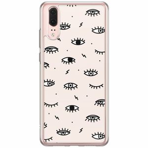 Huawei P20 siliconen hoesje - Eyes on you