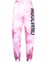 Moschino pantalon de jogging à imprimé abstrait - Rose - thumbnail