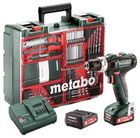 Metabo SB 12 Set | Accu-Klopboormachine | Mobiele werkplaats | 12V | 2x2Ah Li-Power | Lader SC 30 | In koffer - 601076870