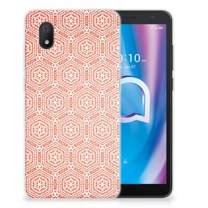 Alcatel 1B (2020) TPU bumper Pattern Orange