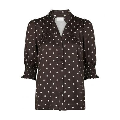 Neo noir - Bruin | Dames | Blouse | Bruin | 36 | regular | Kamst mode