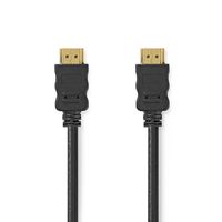 Nedis High Speed HDMI-Kabel met Ethernet | HDMI Connector | HDMI Connector | 4K@30Hz | ARC | 10.2 Gbps | 7.50 m | Rond | PVC | Zwart | Label -