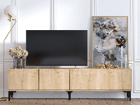 Tv-meubel NORITA 4 deuren saphire eik