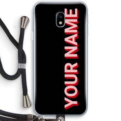 Namecase: Samsung Galaxy J3 (2017) Transparant Hoesje met koord