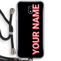 Namecase: Samsung Galaxy J3 (2017) Transparant Hoesje met koord