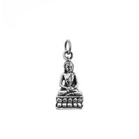 Geboortedag Boeddha hanger/bedel Donderdag 925 zilver – 2 cm - thumbnail