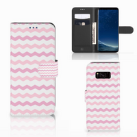 Samsung Galaxy S8 Telefoon Hoesje Waves Roze