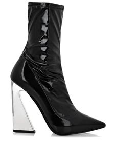 Philipp Plein bottines Naplak à bout pointu - Noir