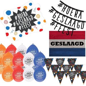 Geslaagd met je diploma feest thema pakket