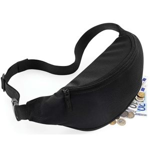 Heuptasje/fanny pack zwart 38 x 14 x 8 cm festival musthave