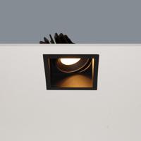 Inbouwspot Artdelight Vibs 1 Lichts LED 2700K Dimbaar Zwart
