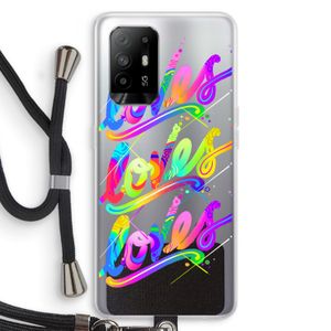 Loves: Oppo A95 5G Transparant Hoesje met koord