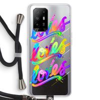 Loves: Oppo A95 5G Transparant Hoesje met koord