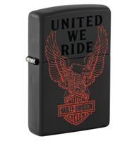 Zippo Aansteker Harley-Davidson United We Ride Rode Adelaar