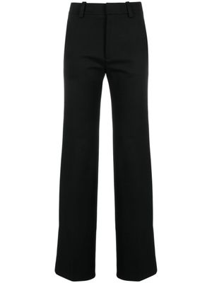 Victoria Beckham pantalon en coton à taille haute - Noir